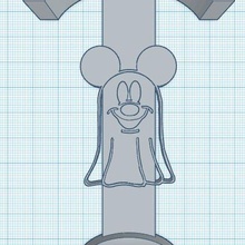 hayalet Mickey sinek Minnie kulak Görüntüle kanca Disney kulaklar 3d print model - Mito3D