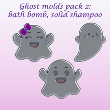 ghost molds pack 2 bath bomb solid shampoo  molds bath bomb solid shampoo solid shampoo bath bomb mould press halloween ghost cute ghost