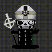 spirito santo papa emiritus - funko pop carino chibi art ghost funkopop 3d print model - Mito3D