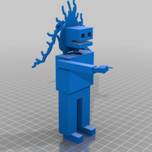 fantasma cavaleiro construir estilo arte maravilha Minecraft 3D print model - Mito3D