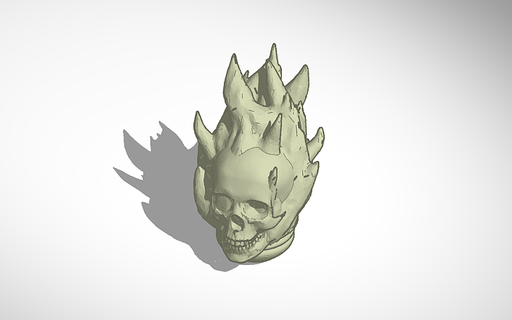 ghost rider head space marines 3d print model - Mito3D