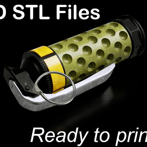 ghost shell yakuza grenade gadget gits 3D print model - Mito3D
