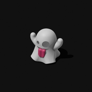 ghost smiley spirit toys cute 3d print model - Mito3D