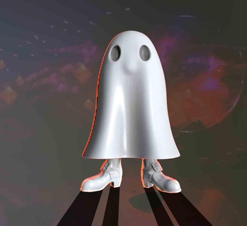 fantôme stl Halloween 3d impression fichier 3d print model - Mito3D