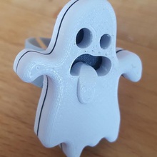 ghost support modulaire de l'anneau bijoux halloween 3d print model - Mito3D