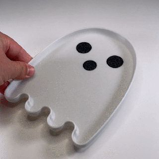 ghost trinket tray halloween fall spooky storage cute 3d print model - Mito3D