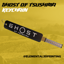 ghost tsushima Schlüsselbund gadget keychain gaming Spiele logo Kunst japan Waffe 3d print model - Mito3D