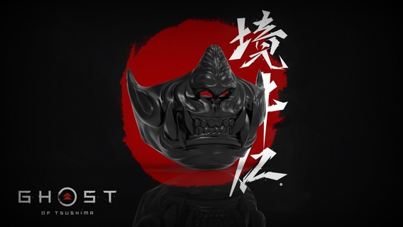 ghost tsushima mask game 3d print model - Mito3D