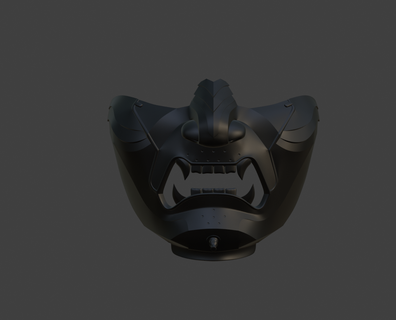 fantôme Tsushima masque 3d print model - Mito3D