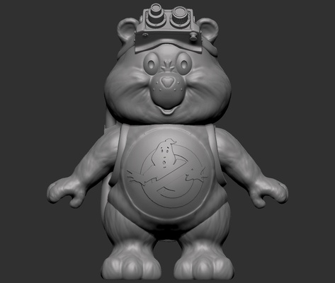 ghostbuster care bear 3d print model - Mito3D