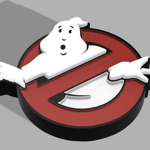 ghostbuster lamp support 3D print model - Mito3D