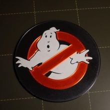 ghostbusters coaster drink 3d print model - Mito3D
