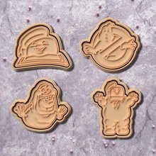 ghostbusters cookie cutter set 4 home cutters cithen cook cookies stamp ghost movie 3d print model - Mito3D