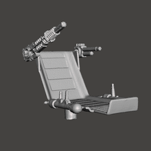 ghostbusters ecto-1 roof chair + guns vintage game ghostbuster ecto 1 ray stantz egon venkman splenter peter slimer real kenner jocsa retro 3d print model - Mito3D