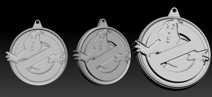 ghostbusters keychain jewelry key ring 3d print model - Mito3D