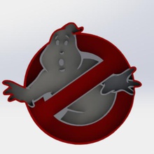 ghostbusters logo vari cutter biscotto panificio 3d print model - Mito3D