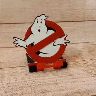 ghostbusters mobile phone holder ghost halloween smartphone 3d print model - Mito3D