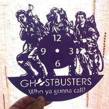 ghostbusters wall clock art 3d print model - Mito3D