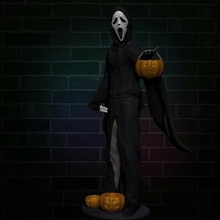 ghostface scream art toy home tools body horror maniac scary ghost face dbd halloween 3dprint pumpkin creepy sculpting miniatures evil figurines dead by daylight cosplay sculpture 3d print model - Mito3D
