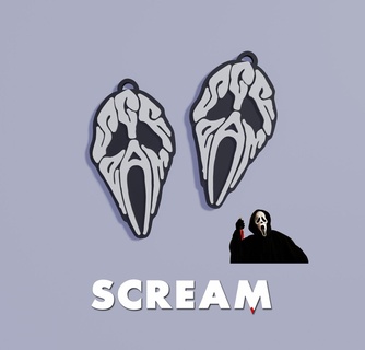ghostface - scream keychain p nico chaveiro 3d print model - Mito3D
