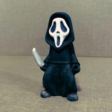ghostface - scream movie 2022 supports art ghost face buddha thriller scare mini cute figure 3d print model - Mito3D