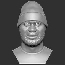 ghostface killah bust 3d printing art ghostface killah nelly ludacris ice cube notorious big biggie rapper celebrity famous eminem jay-z eazy-e snoop dogg dre east coast kanye west singer music diddy
