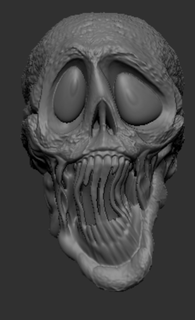 ghostface killer killa skull scream head toy scale 1 12 3d print model - Mito3D