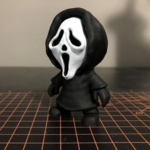 Geistergesicht Mini Schrei Halloween Zahl Spielzeug Sammlerstück 3d print model - Mito3D
