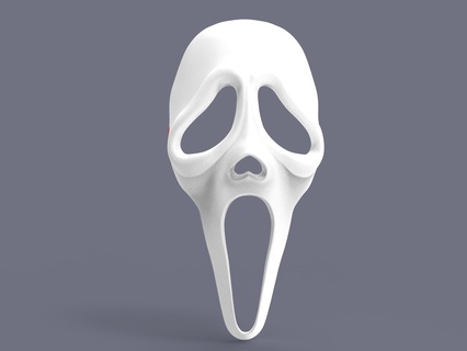 ghostface scream mask dbd game deadbydaylight character cosplay face halloween horror head man scary hobby dy diy 3d print model - Mito3D