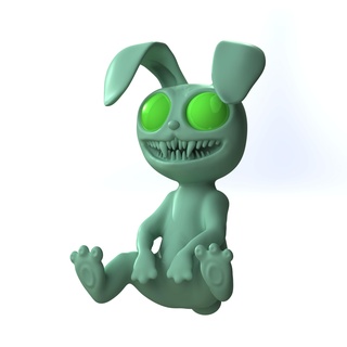 gespenstisch kaninchen spiel hölle hase skulptur 3d print model - Mito3D