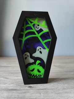 hayaletler tabut Kutu cadılar bayramı gölge 3d print model - Mito3D