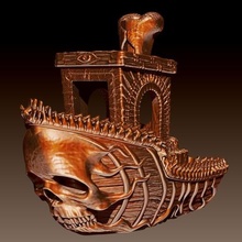 ghostship benchy ghost boat ship skull 3d print model - Mito3D