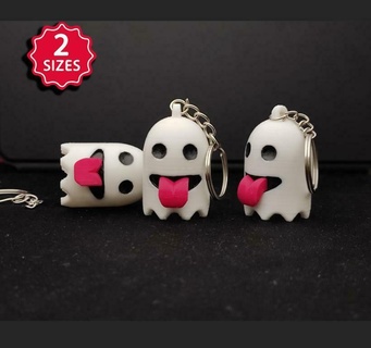 fantôme porte clés codm llavero fantasma appel devoir zone guerre amulette charme Halloween 3d print model - Mito3D