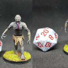 ghoul 28mm tabeltop roleplay art creatures rpg roleplaying miniature dnd 3d print model - Mito3D