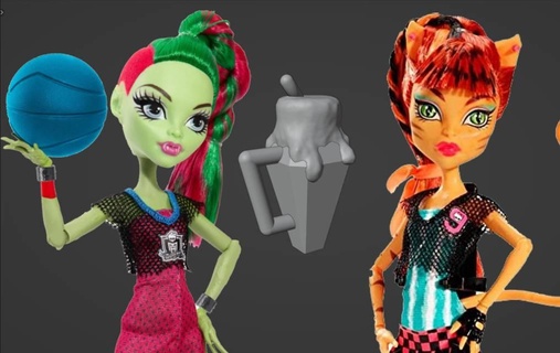 ghoul sports water bottle replacement - monster high doll custom accessory toralei casketball venus mcflytrap waterbottle 3d print model - Mito3D