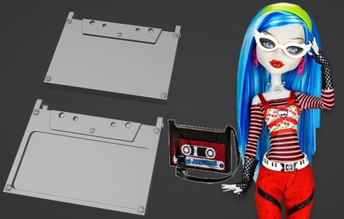 ghoulia yelps basic bag replacement monster high doll custom accessory g1 3d print model - Mito3D