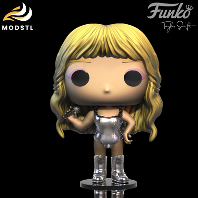 ghv2013 funko taylor rápido v2 swift 3dprinting archivos stl vencejo 3dmodel fans taylorswift decoración hogar amantes música regalos únicos 3dart 3d print model - Mito3D