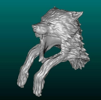gi joe classified snow serpent wolf head Game gijoe cobra 3d print model - Mito3D