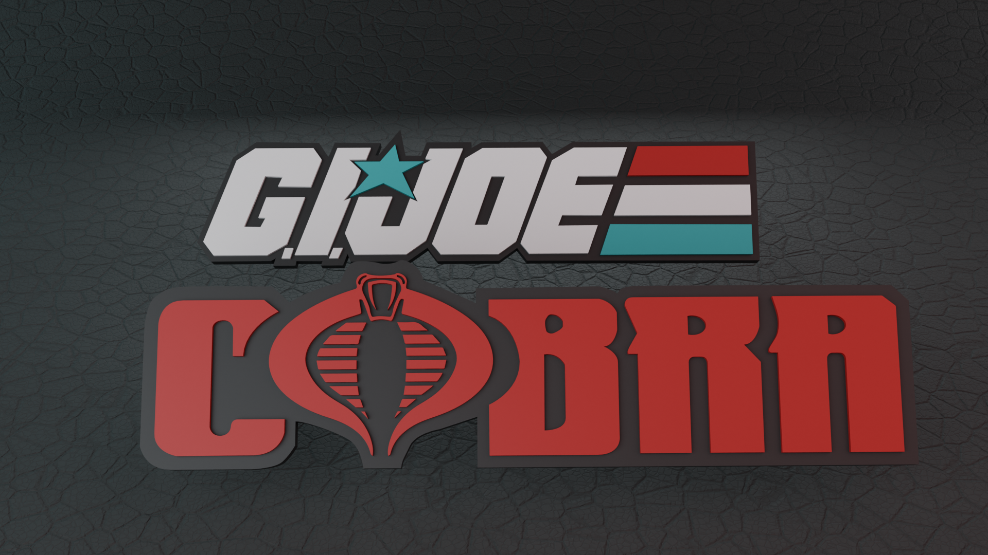 gi joe cobra classified logos letreros arte logotipo logo lerero juego serie pelicula 3D print model - Mito3D