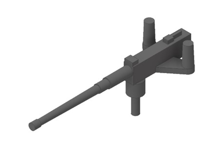 gi joe cobra moray machine gun hydrofoil g arah 3D print model - Mito3D
