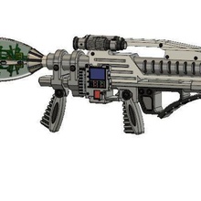 gi joe nanomites launcher Spiel Requisiten Waffe Sprengkopf steigen cobra Gewehr luncher gun 3d print model - Mito3D