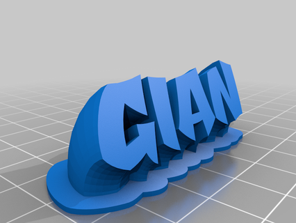 gian customized office 3d print model - Mito3D