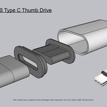giant 3d usb type thumb drive art usb thumb drive key flash drive replica giant usb type usb-c 3d 3d usb