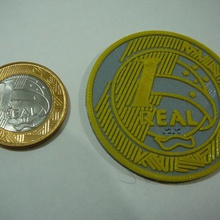 Riesen Münze 1 real - Brasilien brasil verschiedene Riese 3d print model - Mito3D