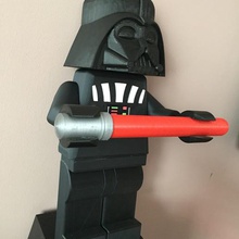giant darth vader lego holder paper toilet home dark vador starwars rouleau wc household 3d print model - Mito3D