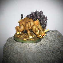 giant dire boar support free miniature game creature fantasy dungeon & dragon 3d print model - Mito3D