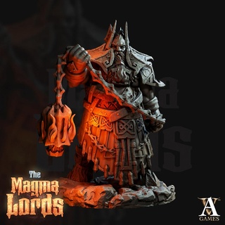 giant fire king d&d dnd dungeons dragons miniature big hell 3d print model - Mito3D