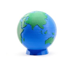 géant creux de deux couleurs du monde divers 2color double dualstrusion planète twocolor gros globe réplicateur 3d print model - Mito3D