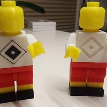 Riese klemmbaustein hnlich Lego HSV Hamburg bundesliga 3d print model - Mito3D