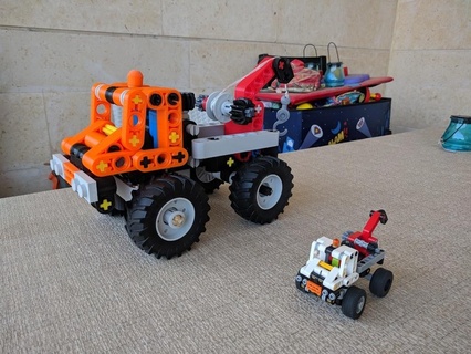 giant lego 9390 3x scale technic construction toys 3d print model - Mito3D